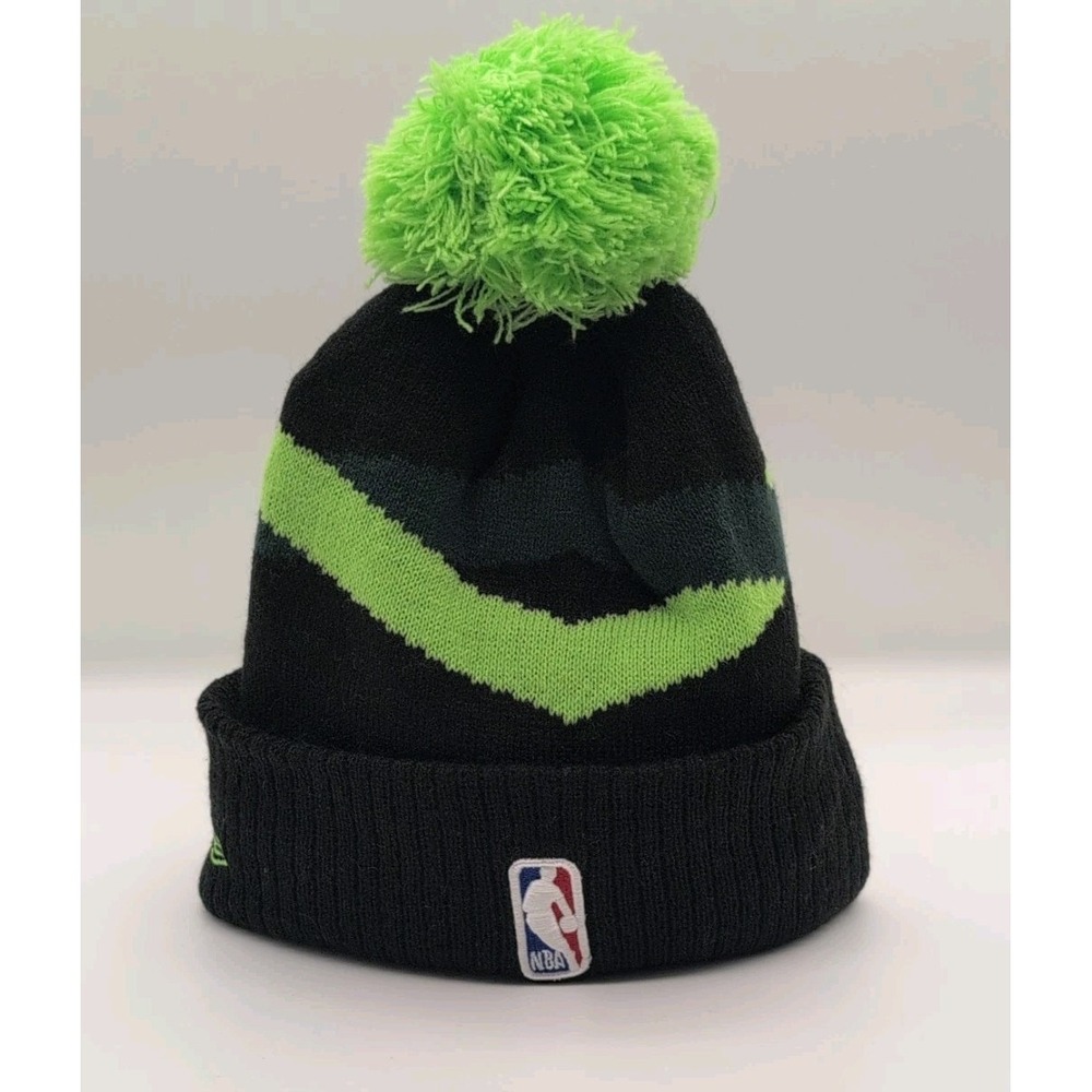 Boston Celtics Beanie City Edition New Era Knit Pom Cap Official One Size NBA - Picture 4 of 7